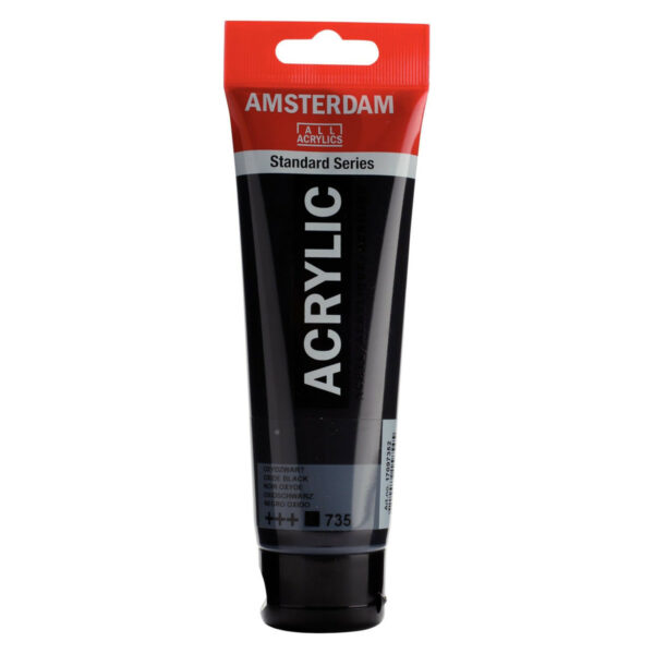 Amsterdam Standard Series Acrylic Color, 120ml OXIDE BLACK 735