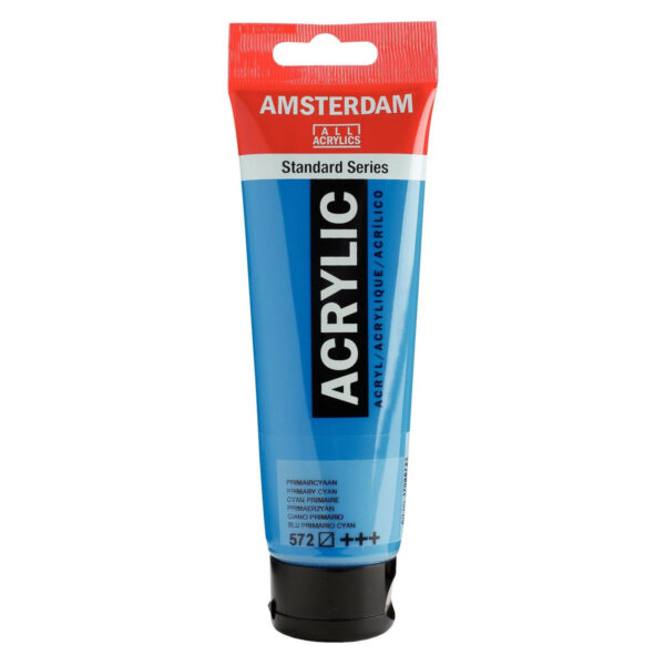 Amsterdam Standard Series Acrylic Color, 120ml PRIMARY CYAN 572