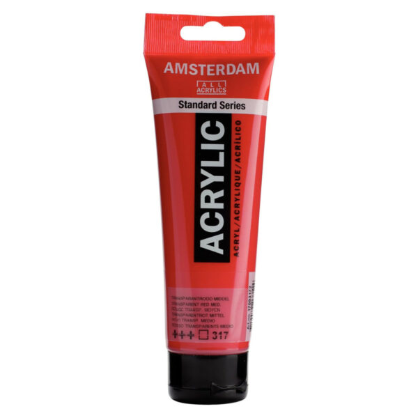Amsterdam Standard Series Acrylic Color, 120ml TRANSP.RED M 317