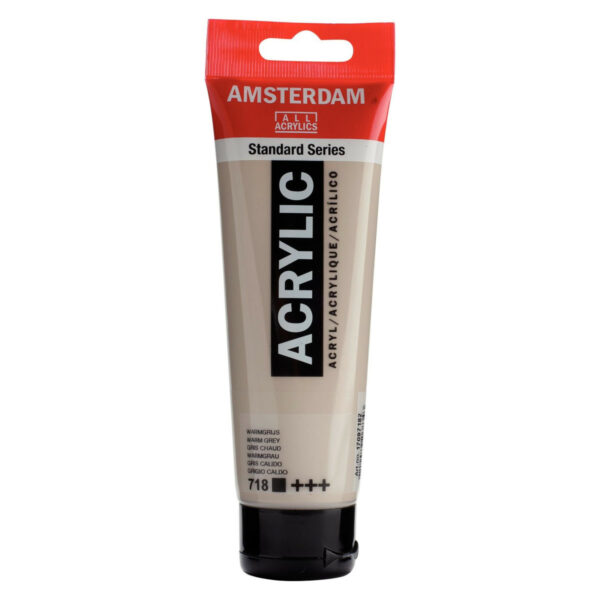 Amsterdam Standard Series Acrylic Color, 120ml WARM GREY 718