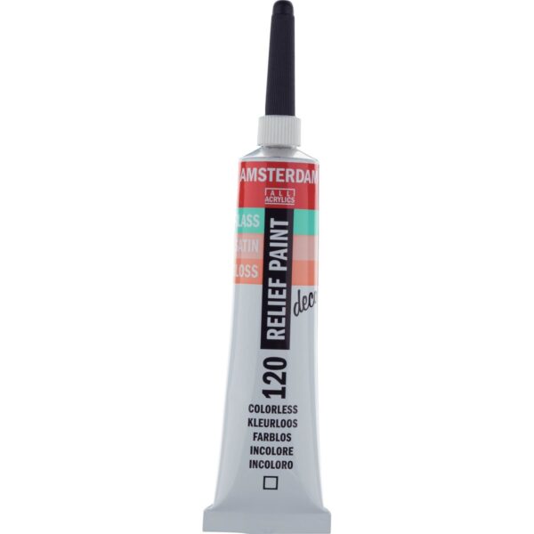 AMSTERDAM Relief Paint Tube 20ml COLORLESS 120