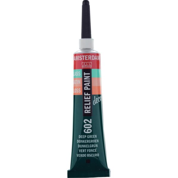 AMSTERDAM Relief Paint Tube 20ml DEEP GREEN 602