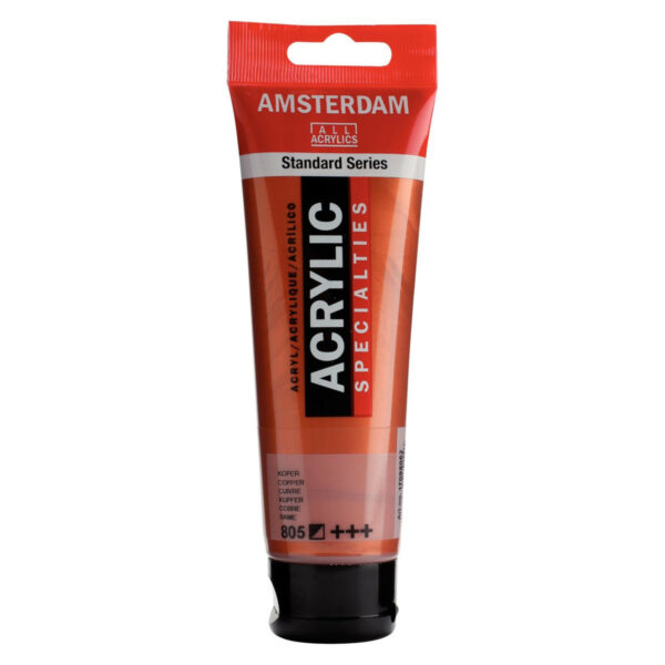 Amsterdam Standard Series Acrylic Color Specialties, 120ml COPPER 805