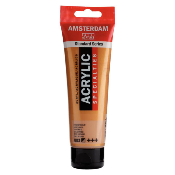 Amsterdam Standard Series Acrylic Color Specialties, 120ml DEEP GOLD 803