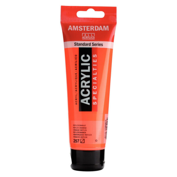 Amsterdam Standard Series Acrylic Color Specialties, 120ml REFLEX ORANGE 257