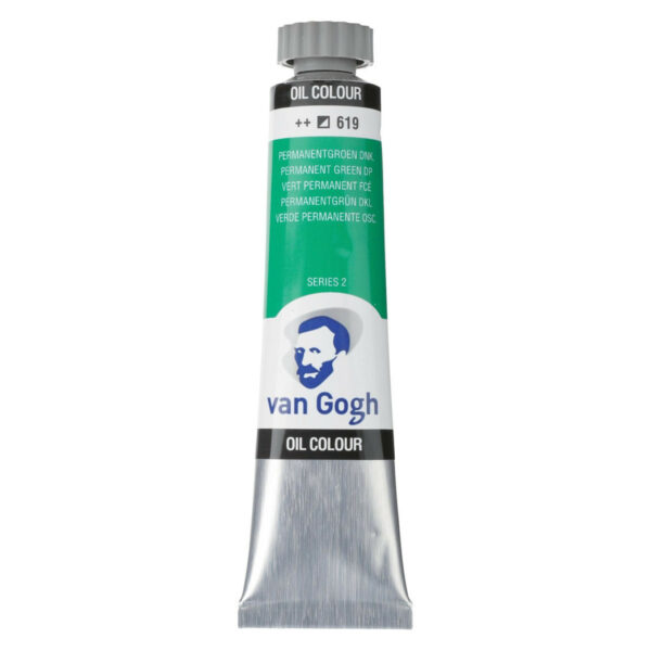 Van Gogh Oil Colour Paint, 20ml PERMANENT GREEN D 619