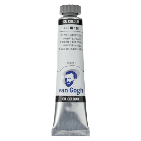 Van Gogh Oil Colour Paint, 20ml TITAN. WHITE (lins.oil) 118