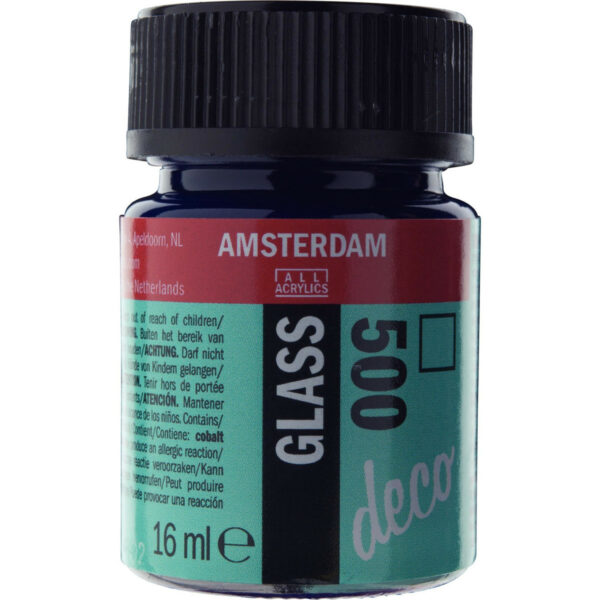 Amsterdam Glass Bottle 16ml BLUE 500