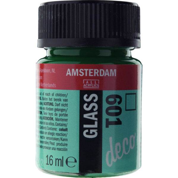 Amsterdam Glass Bottle 16ml LIGHT GREEN 601