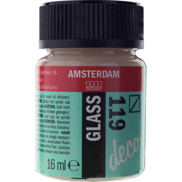 Amsterdam Glass Bottle 16ml TRANSPARENT WHITE 119