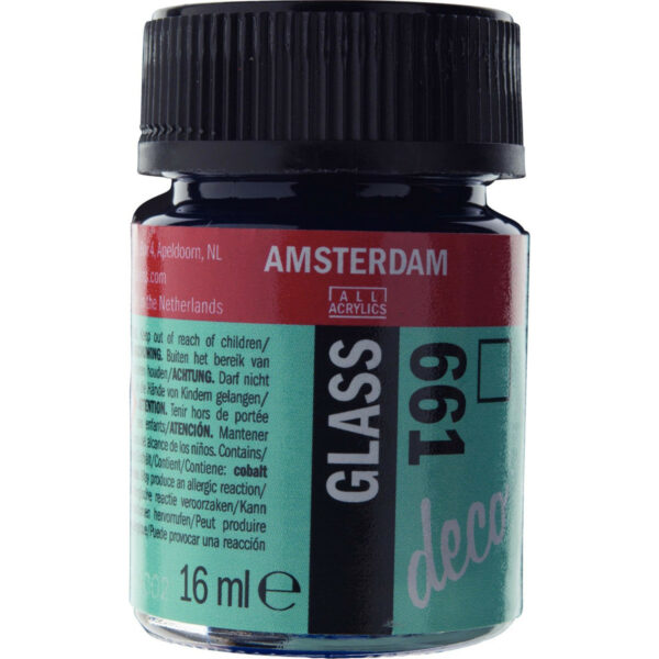 Amsterdam Glass Bottle 16ml TURQUOISE GREEN 661