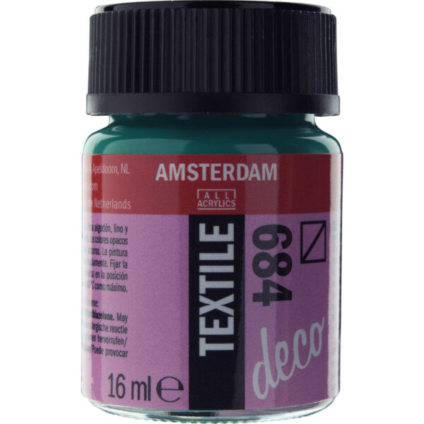 Amsterdam Textile Bottle 16ml BOTTLE GREEN 684