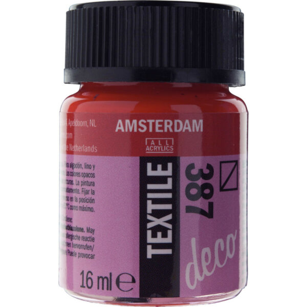 Amsterdam Textile Bottle 16ml BRIGHT RED 387