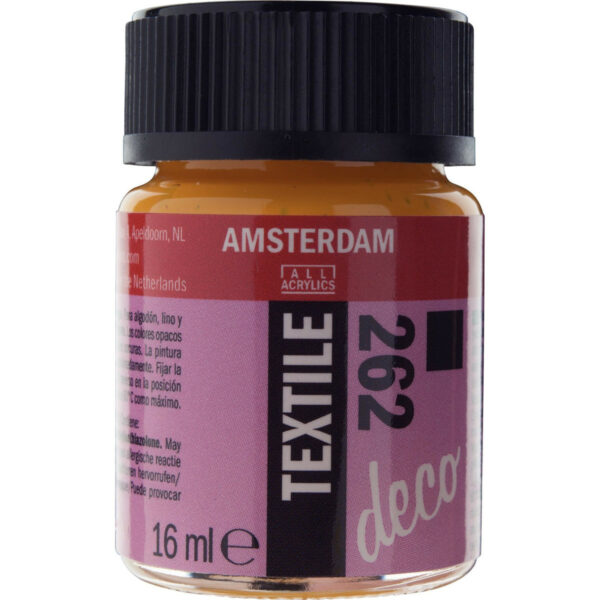 Amsterdam Textile Bottle 16ml GOLD YELLOW OPAQUE 262