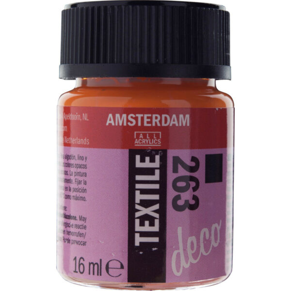 Amsterdam Textile Bottle 16ml ORANGE OPAQHE 263