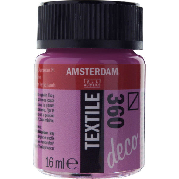 Amsterdam Textile Bottle 16ml ORIENTAL RED 360