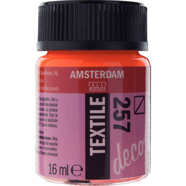 Amsterdam Textile Bottle 16ml REFLEX ORANGE 257