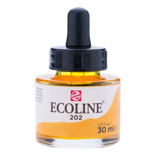 Ecoline Liquid Water Colour Bottle 30ml DEEP YELLOW 202