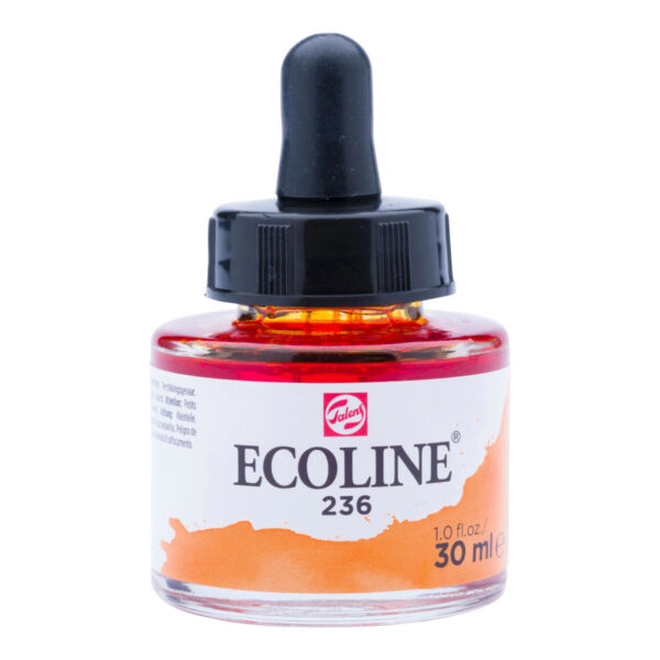 Ecoline Liquid Water Colour Bottle 30ml LIGHT ORANGE 236