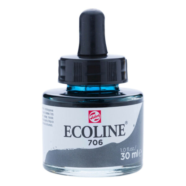 Ecoline Liquid Water Colour Bottle 30ml DEEP GREY 706