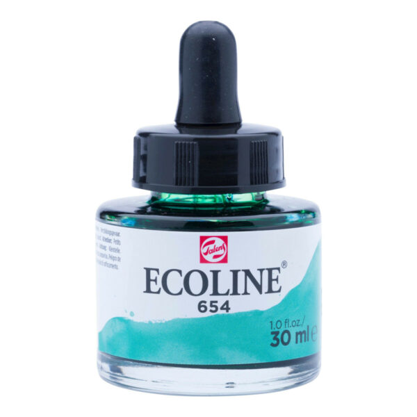 Ecoline Liquid Water Colour Bottle 30ml FIR GREEN 654