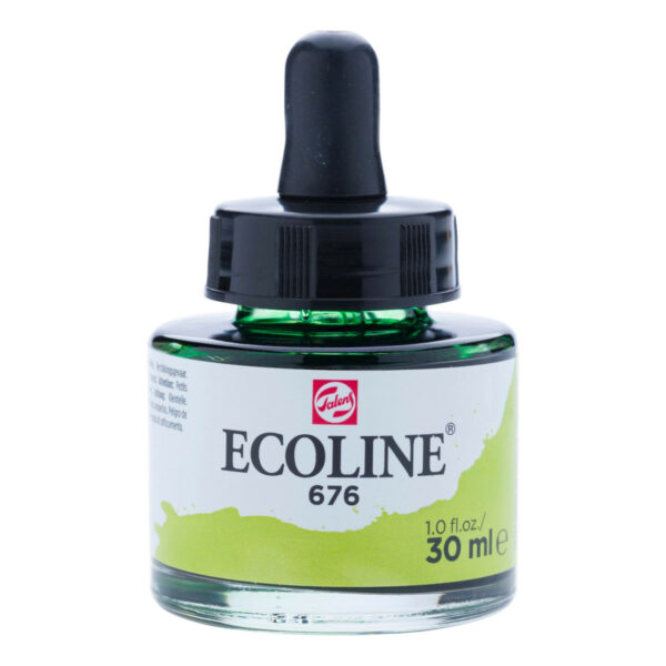 Ecoline Liquid Water Colour Bottle 30ml GRASS GREEN 676