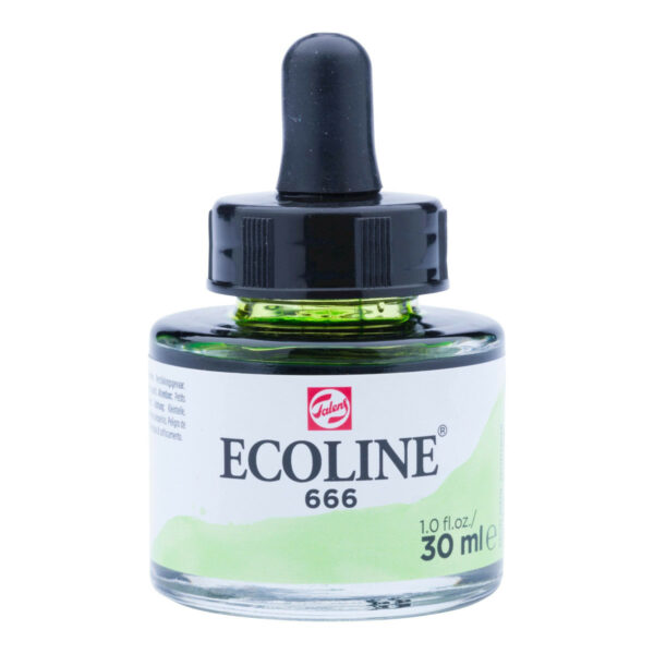 Ecoline Liquid Water Colour Bottle 30ml PASTEL GREEN 666