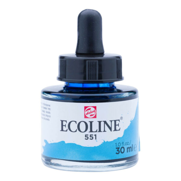 Ecoline Liquid Water Colour Bottle 30ml SKY BLUE LIGHT 551