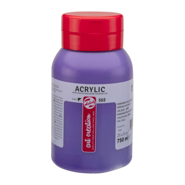 Acrylic Colour Pot 750 ml Permanent Blue Violet 568