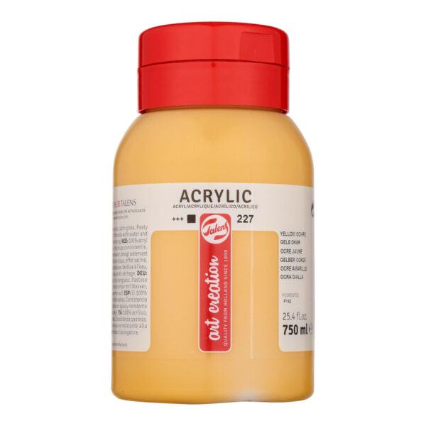 Acrylic Colour Pot 750 ml Yellow Ochre 227
