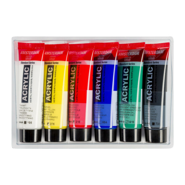 Standard Series Acrylics General Selection Set 6 × 20 ml - Image 2