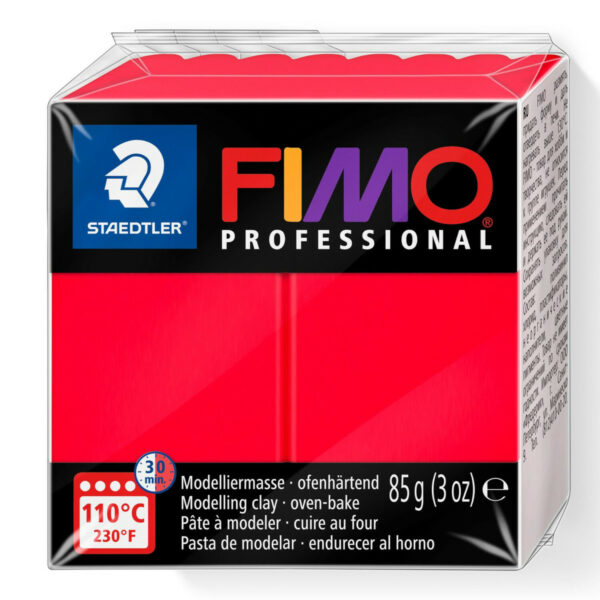 Fimo Professional 85gr 200 true red