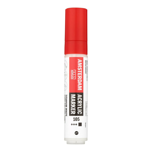 Acrylic Marker 15 mm Titanium White 105